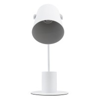 GLOBOSTAR® PENCASE 61564 Μοντέρνο Επιτραπέζιο Φωτιστικό Πορτατίφ με Ντουί 1 x E27 AC 220-240V IP20 - Λευκό - Μ12 x Π15 x Υ38cm