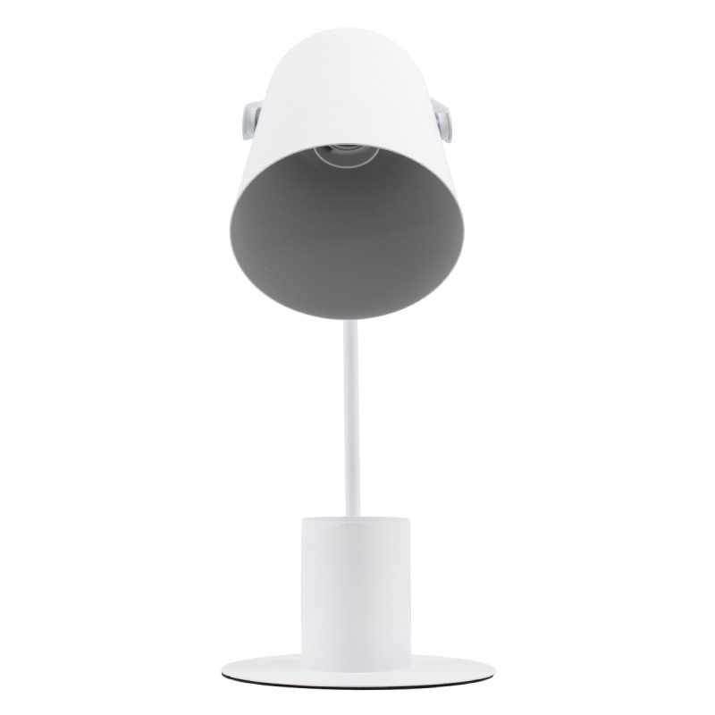 GLOBOSTAR® PENCASE 61564 Μοντέρνο Επιτραπέζιο Φωτιστικό Πορτατίφ με Ντουί 1 x E27 AC 220-240V IP20 - Λευκό - Μ12 x Π15 x Υ38cm