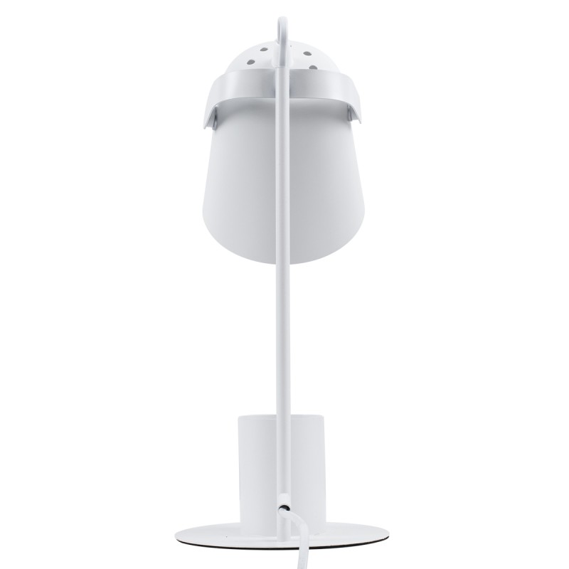 GLOBOSTAR® PENCASE 61564 Μοντέρνο Επιτραπέζιο Φωτιστικό Πορτατίφ με Ντουί 1 x E27 AC 220-240V IP20 - Λευκό - Μ12 x Π15 x Υ38cm