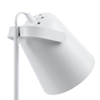 GLOBOSTAR® PENCASE 61564 Μοντέρνο Επιτραπέζιο Φωτιστικό Πορτατίφ με Ντουί 1 x E27 AC 220-240V IP20 - Λευκό - Μ12 x Π15 x Υ38cm