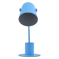 GLOBOSTAR® PENCASE 61568 Μοντέρνο Επιτραπέζιο Φωτιστικό Πορτατίφ με Ντουί 1 x E27 AC 220-240V IP20 - Μπλε - Μ12 x Π15 x Υ38cm