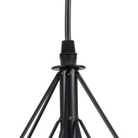 GLOBOSTAR® EIFFEL 61569 Vintage Κρεμαστό Φωτιστικό Οροφής με Ντουί 3 x E27 AC 220-240V IP20 - Μαύρο & Λευκό - Μ68 x Π25 x Υ130cm