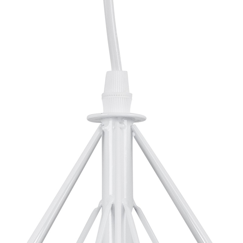 GLOBOSTAR® EIFFEL 61570 Vintage Κρεμαστό Φωτιστικό Οροφής με Ντουί 3 x E27 AC 220-240V IP20 - Λευκό - Μ68 x Π25 x Υ130cm