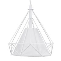GLOBOSTAR® EIFFEL 61570 Vintage Κρεμαστό Φωτιστικό Οροφής με Ντουί 3 x E27 AC 220-240V IP20 - Λευκό - Μ68 x Π25 x Υ130cm