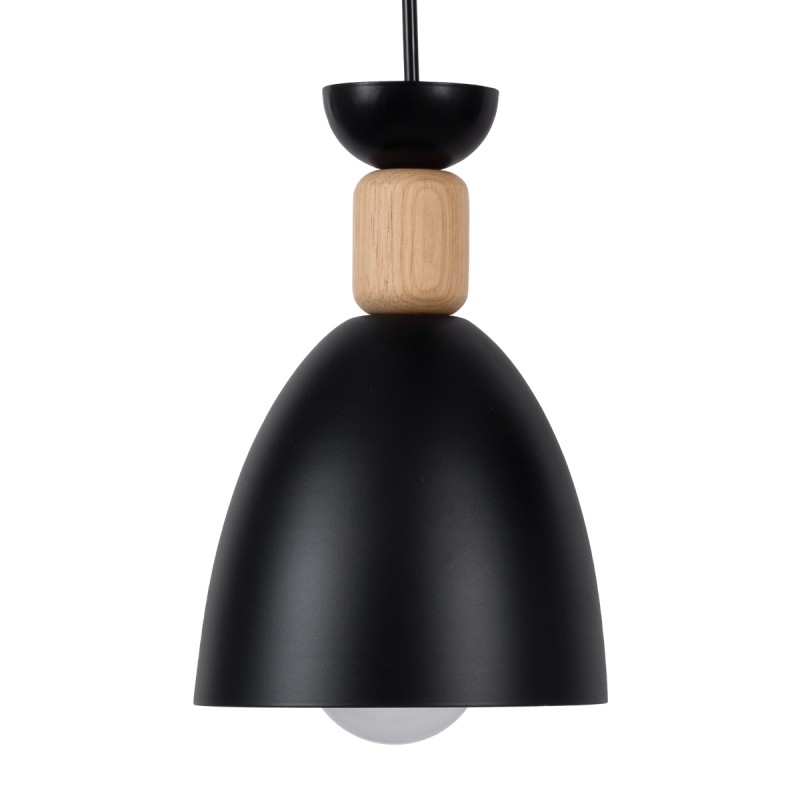 GLOBOSTAR® AVA 61572 Μοντέρνο Κρεμαστό Φωτιστικό Οροφής με Ντουί 3 x E27 AC 220-240V IP20 - Μαύρο & Μπεζ - Μ35 x Π35 x Υ130cm
