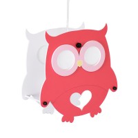GLOBOSTAR® OWL 61576 Παιδικό Κρεμαστό Φωτιστικό Οροφής με Ντουί 1 x E27 AC 220-240V IP20 - Πολύχρωμο - Μ29.5 x Π15.5 x Υ30.5cm