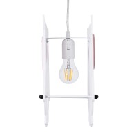 GLOBOSTAR® OWL 61576 Παιδικό Κρεμαστό Φωτιστικό Οροφής με Ντουί 1 x E27 AC 220-240V IP20 - Πολύχρωμο - Μ29.5 x Π15.5 x Υ30.5cm