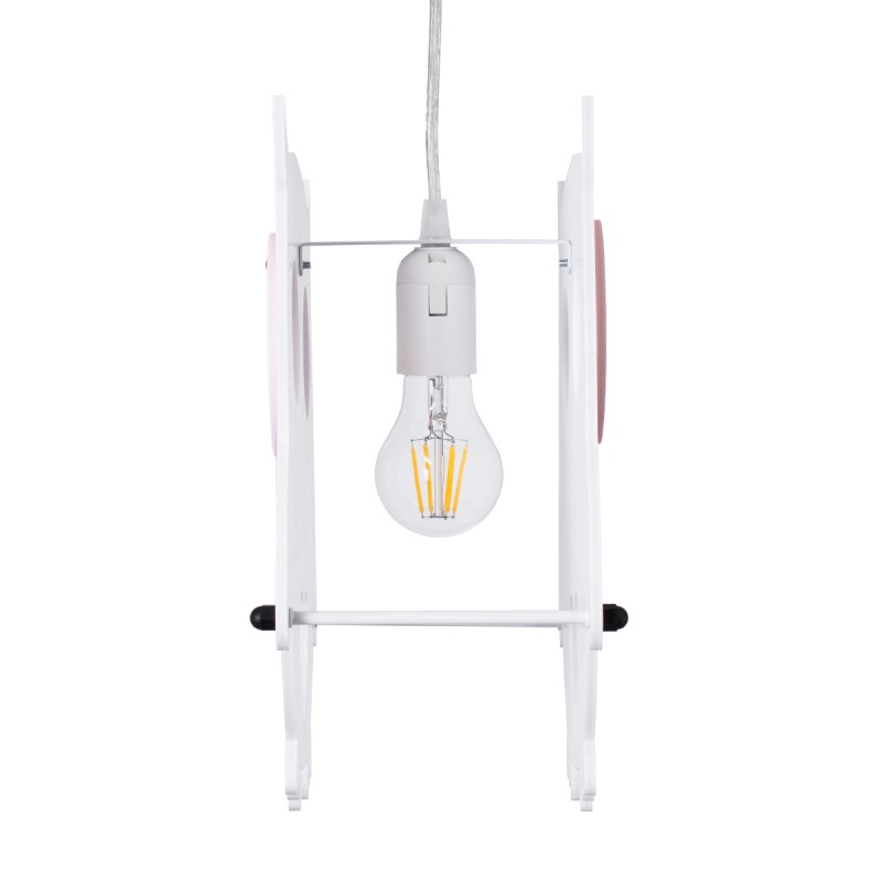 GLOBOSTAR® OWL 61576 Παιδικό Κρεμαστό Φωτιστικό Οροφής με Ντουί 1 x E27 AC 220-240V IP20 - Πολύχρωμο - Μ29.5 x Π15.5 x Υ30.5cm