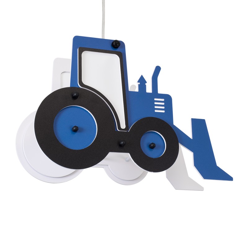 GLOBOSTAR® TRACTOR 61580 Παιδικό Κρεμαστό Φωτιστικό Οροφής με Ντουί 1 x E27 AC 220-240V IP20 - Πολύχρωμο - Μ40 x Π15.5 x Υ26.5cm