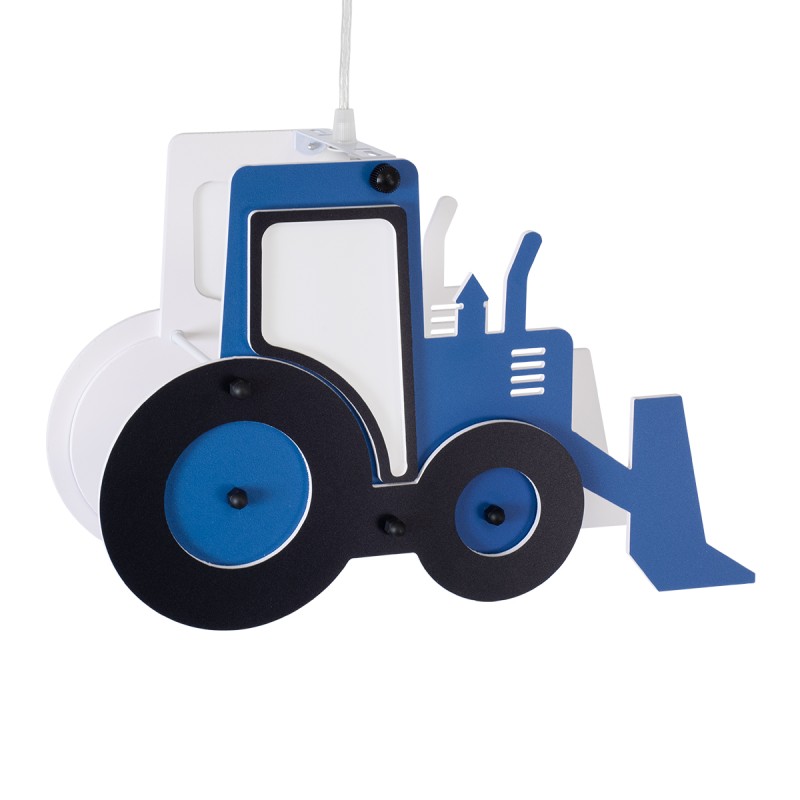 GLOBOSTAR® TRACTOR 61580 Παιδικό Κρεμαστό Φωτιστικό Οροφής με Ντουί 1 x E27 AC 220-240V IP20 - Πολύχρωμο - Μ40 x Π15.5 x Υ26.5cm