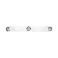 kelvo® SPOTA KLV-101-0139 Κινούμενο Φωτιστικό Σποτ Οροφής για 3 Λάμπες MR16 με Ντουί GU10 AC 220-240V IP20 - Λευκό Ματ - Μ48 x Π6.2 x Υ14cm