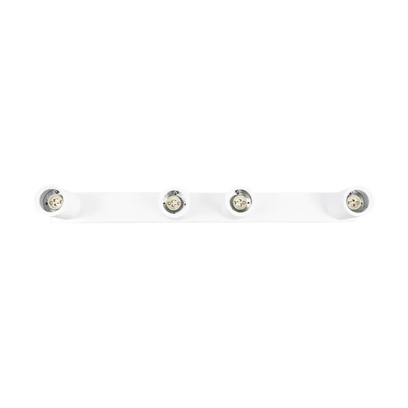 kelvo® SPOTA KLV-101-0141 Κινούμενο Φωτιστικό Σποτ Οροφής για 4 Λάμπες MR16 με Ντουί GU10 AC 220-240V IP20 - Λευκό Ματ - Μ64 x Π6 x Υ14cm