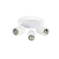 kelvo® SPOTA KLV-101-0145 Κινούμενο Φωτιστικό Σποτ Οροφής για 3 Λάμπες MR16 με Ντουί GU10 AC 220-240V IP20 - Λευκό Ματ - Μ19 x Π19 x Υ14cm