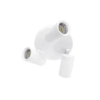 kelvo® SPOTA KLV-101-0145 Κινούμενο Φωτιστικό Σποτ Οροφής για 3 Λάμπες MR16 με Ντουί GU10 AC 220-240V IP20 - Λευκό Ματ - Μ19 x Π19 x Υ14cm