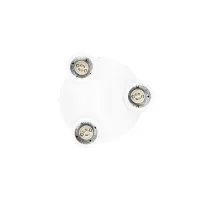 kelvo® SPOTA KLV-101-0145 Κινούμενο Φωτιστικό Σποτ Οροφής για 3 Λάμπες MR16 με Ντουί GU10 AC 220-240V IP20 - Λευκό Ματ - Μ19 x Π19 x Υ14cm