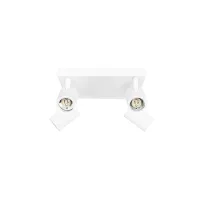 kelvo® SPOTA KLV-101-0147 Κινούμενο Φωτιστικό Σποτ Οροφής για 4 Λάμπες MR16 με Ντουί GU10 AC 220-240V IP20 - Λευκό Ματ - Μ26 x Π26 x Υ14cm