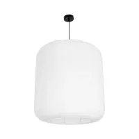 GLOBOSTAR® ROMINA 62001 Μοντέρνο Κρεμαστό Φωτιστικό Οροφής με Ντουί 1 x E27 AC 220-240V IP20 - Λευκό - Μ60 x Π60 x Υ65cm