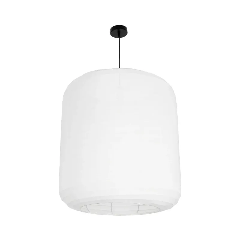 GLOBOSTAR® ROMINA 62001 Μοντέρνο Κρεμαστό Φωτιστικό Οροφής με Ντουί 1 x E27 AC 220-240V IP20 - Λευκό - Μ60 x Π60 x Υ65cm