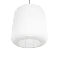 GLOBOSTAR® ROMINA 62001 Μοντέρνο Κρεμαστό Φωτιστικό Οροφής με Ντουί 1 x E27 AC 220-240V IP20 - Λευκό - Μ60 x Π60 x Υ65cm