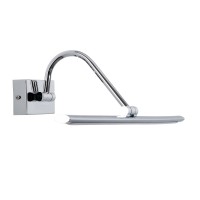 GLOBOSTAR® MIRA 60434 Μοντέρνο Φωτιστικό Τοίχου - Απλίκα Καθρέπτη Μπάνιου LED 12W 1400lm 120° AC 220-240V IP44 Φυσικό Λευκό 4500K - Lumileds SMD Chip & TÜV SÜD Driver - Νίκελ Χρώμιο - Μ60 x Π20 x Υ13cm - 3 Χρόνια Εγγύηση