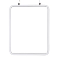 GLOBOSTAR® NEROBA 61303 Μοντέρνο Κρεμαστό Φωτιστικό Οροφής LED 18W 1980lm 360° AC 220-240V IP20 Ρυθμιζόμενο Λευκό CCT με On/Off 2700K/4500K/6000K - Lumileds SMD Chip - Λευκό Ματ - Μ29 x Π2 x Υ36cm - 3 Χρόνια Εγγύηση