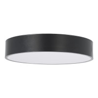 GLOBOSTAR® BURTON 61200-S Μοντέρνο Φωτιστικό Οροφής LED 67W 7370lm 120° AC 220-240V IP20 Ρυθμιζόμενο Λευκό CCT με Χειριστήριο από 2700K έως 6000K Dimmable - Lumileds SMD Chip - Μαύρο Ματ - Μ40 x Π40 x Υ8cm - 3 Χρόνια Εγγύηση