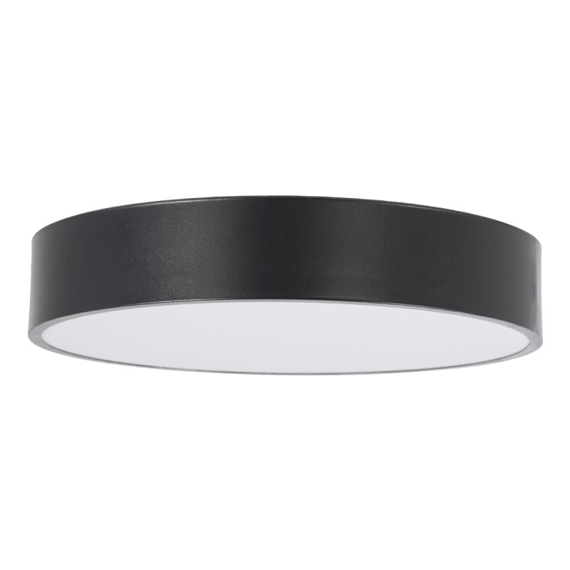 GLOBOSTAR® BURTON 61200-S Μοντέρνο Φωτιστικό Οροφής LED 67W 7370lm 120° AC 220-240V IP20 Ρυθμιζόμενο Λευκό CCT με Χειριστήριο από 2700K έως 6000K Dimmable - Lumileds SMD Chip - Μαύρο Ματ - Μ40 x Π40 x Υ8cm - 3 Χρόνια Εγγύηση