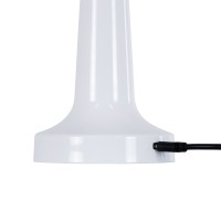 GloboStar® NANNA 76471 Επαναφορτιζόμενο Επιτραπέζιο Φωτιστικό Πορτατίφ LED 1.5W 105lm 120° DC 5V IP44 CCT Ultra Θερμό 1500K - Φυσικό Λευκό 4500K - Ψυχρό Λευκό 6000K Dimmable Λευκό Πλαστικό - Μ9 x Π9 x Υ21cm - 2 Χρόνια Εγγύηση