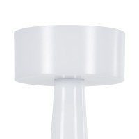 GloboStar® NANNA 76471 Επαναφορτιζόμενο Επιτραπέζιο Φωτιστικό Πορτατίφ LED 1.5W 105lm 120° DC 5V IP44 CCT Ultra Θερμό 1500K - Φυσικό Λευκό 4500K - Ψυχρό Λευκό 6000K Dimmable Λευκό Πλαστικό - Μ9 x Π9 x Υ21cm - 2 Χρόνια Εγγύηση