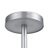 GloboStar® JOJO 76521 Επαναφορτιζόμενο Επιτραπέζιο Φωτιστικό Πορτατίφ LED 1.5W 105lm 120° DC 5V IP44 CCT Ultra Θερμό 1500K - Φυσικό Λευκό 4500K - Ψυχρό Λευκό 6000K Dimmable Ασημί Αλουμίνιο - Μ8 x Π8 x Υ34cm - 2 Χρόνια Εγγύηση