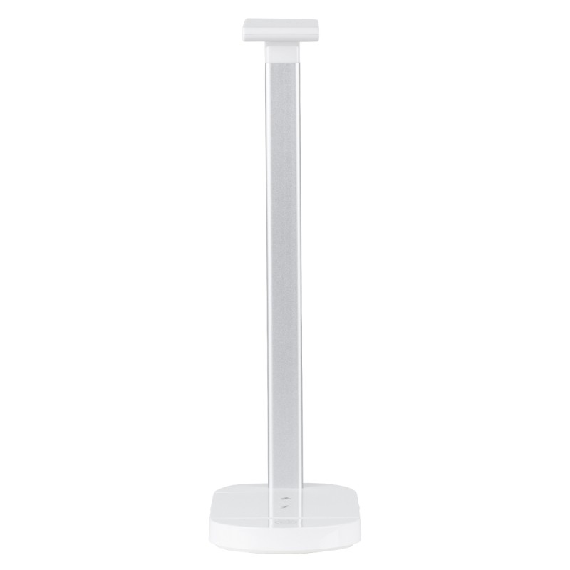 GLOBOSTAR® ONO 76531 Μοντέρνο Επιτραπέζιο Φωτιστικό Γραφείου με Ασύρματη Φόρτιση 10W 2A LED 5W 500lm 180° DC 5V με USB IP20 Ρυθμιζόμενο Λευκό CCT με Αφή 2700K/4500K/6000K Dimmable - Sanan SMD Chip - Λευκό - Μ25 x Π10.5 x Υ35.5cm - 2 Χρόνια Εγγύηση