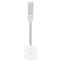 GLOBOSTAR® ONO 76531 Μοντέρνο Επιτραπέζιο Φωτιστικό Γραφείου με Ασύρματη Φόρτιση 10W 2A LED 5W 500lm 180° DC 5V με USB IP20 Ρυθμιζόμενο Λευκό CCT με Αφή 2700K/4500K/6000K Dimmable - Sanan SMD Chip - Λευκό - Μ25 x Π10.5 x Υ35.5cm - 2 Χρόνια Εγγύηση
