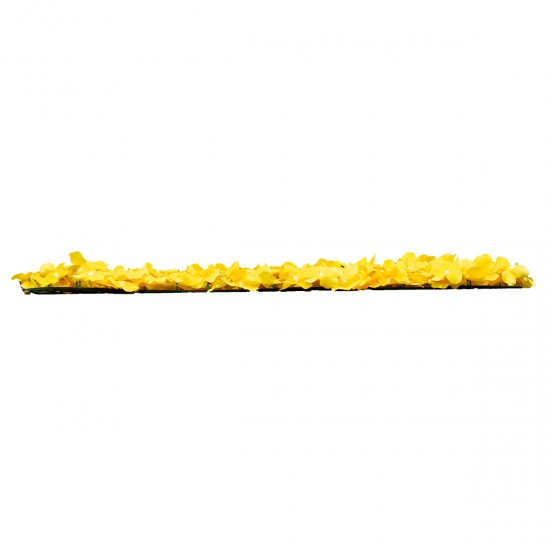GloboStar® 78317 Συνθετικό Πάνελ Φυλλωσιάς - Κάθετος Κήπος Ορτανσία Κίτρινο Μ60 x Υ40 x Π5cm