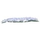 GloboStar® 78321 Συνθετικό Πάνελ Φυλλωσιάς - Κάθετος Κήπος Άγρια Ορτανσία Γαλάζιο/Λευκό Μ60 x Υ40 x Π5cm