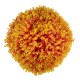 GloboStar® 78516 Artificial - Συνθετικό Τεχνητό Διακοσμητικό Φυτό Θάμνος Πυξάρι Πορτοκαλί - Κίτρινο Φ46cm