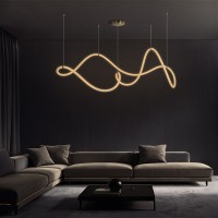 kelvo® GLOW KLV-101-0157 Κρεμαστό Φωτιστικό Οροφής LED 65W 6500lm 360° AC 220-240V IP20 Ρυθμιζόμενο Λευκό CCT με Χειριστήριο από 2700K έως 6000K Dimmable - Lumileds SMD Chip - Σατινέ Χρυσό Βούρτσας - Μ150 x Π70 x Υ90cm - 3 Χρόνια Εγγύηση