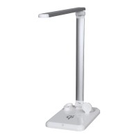 GLOBOSTAR® ONO 86101 Μοντέρνο Επιτραπέζιο Φωτιστικό Γραφείου με Ασύρματη Φόρτιση 10W 2A LED 5W 1000lm 90° DC 5V με USB-C IP20 Φυσικό Λευκό 4500K - Sanan SMD Chip - Λευκό - Μ33 x Π14 x Υ63cm - 2 Χρόνια Εγγύηση