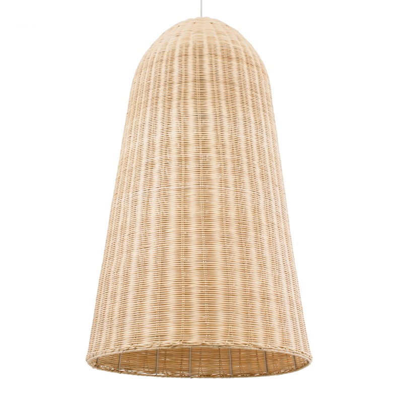 GLOBOSTAR® FAROL 01746 Boho Κρεμαστό Φωτιστικό Οροφής με Ντουί 1 x E27 AC 220-240V IP20 - Μπεζ - Μ60 x Π60 x Y100cm