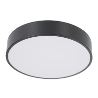 GLOBOSTAR® BURTON 61200-S Μοντέρνο Φωτιστικό Οροφής LED 67W 7370lm 120° AC 220-240V IP20 Ρυθμιζόμενο Λευκό CCT με Χειριστήριο από 2700K έως 6000K Dimmable - Lumileds SMD Chip - Μαύρο Ματ - Μ40 x Π40 x Υ8cm - 3 Χρόνια Εγγύηση