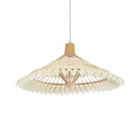 GLOBOSTAR® VENTALIA 999-0067 Boho Κρεμαστό Φωτιστικό Οροφής με Ντουί 1 x E27 AC 220-240V IP20 - Μπεζ - Μ60 x Π60 x Υ30cm