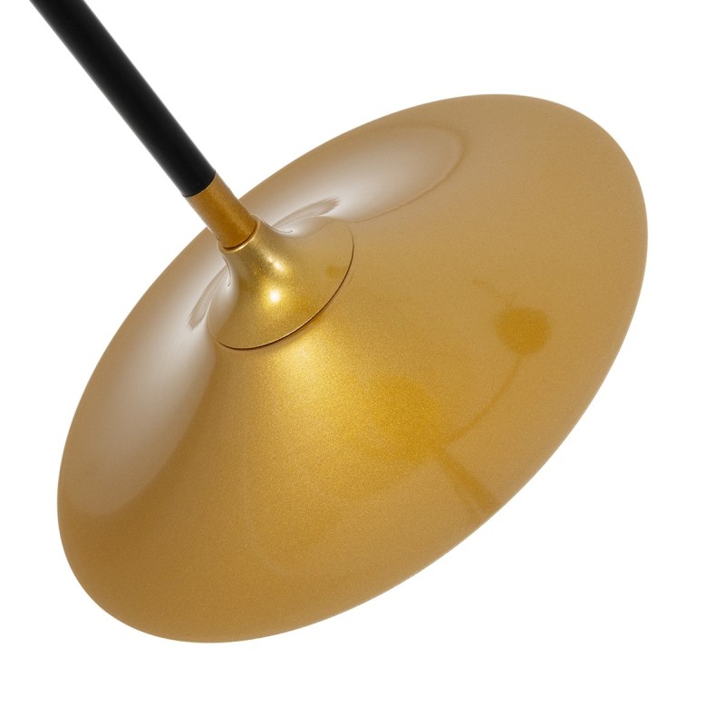GLOBOSTAR® JOLIET 999-0044 Μοντέρνο Φωτιστικό Οροφής με Ντουί 4 x G9 AC 220-240V IP20 - Μαύρο & Χρυσό - Μ93 x Π20 x Υ106cm