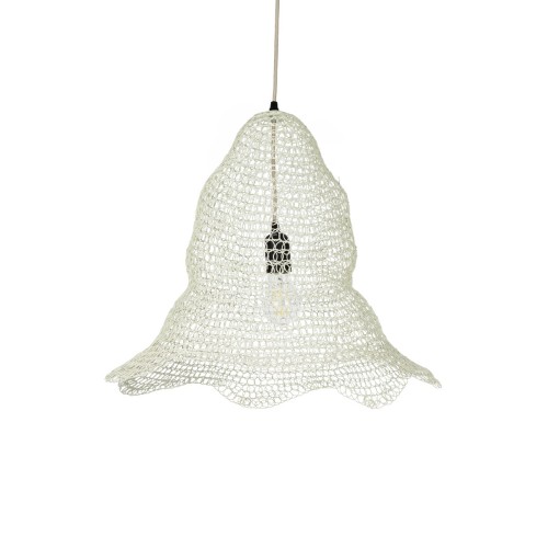 GLOBOSTAR® KENTUCKY 01889 Vintage Κρεμαστό Φωτιστικό Οροφής με Ντουί 1 x E27 AC 220-240V IP20 - Λευκό - Μ50 x Π50 x Υ48cm