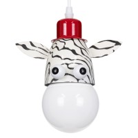 GLOBOSTAR® ZEBRA 00639 Παιδικό Κρεμαστό Φωτιστικό Οροφής με Ντουί 1 x E27 AC 220-240V IP20 - Πολύχρωμο - Μ19 x Π10.5 x Υ13.5cm