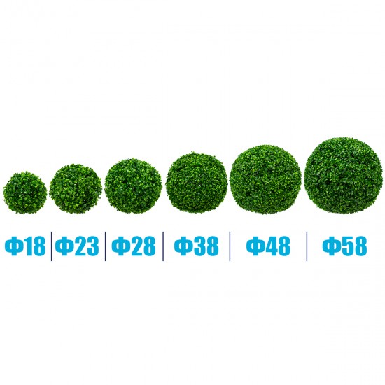GloboStar® 78505 Artificial - Συνθετικό Τεχνητό Διακοσμητικό Φυτό Θάμνος Πυξάρι Πράσινο Φ48cm