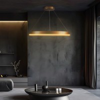 kelvo® VENOM KLV-101-0192 Κρεμαστό Φωτιστικό Οροφής LED 67W 6700lm 120° AC 220-240V IP20 Ρυθμιζόμενο Λευκό CCT με Χειριστήριο από 2700K έως 6000K Dimmable - Lumileds SMD Chip - Χρυσό Πλατίνα - Μ80 x Π80 x Υ6.5cm - 3 Χρόνια Εγγύηση