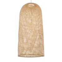 GLOBOSTAR® CALERO 00671 Boho Κρεμαστό Φωτιστικό Οροφής με Ντουί 1 x E27 AC 220-240V IP20 - Μπεζ - Μ50 x Π50 x Y110cm