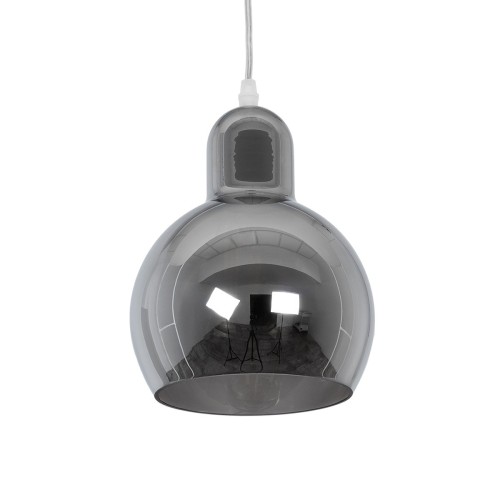 GLOBOSTAR® BOSSANOVA 01313 Μοντέρνο Κρεμαστό Φωτιστικό Οροφής με Ντουί 1 x E27 AC 220-240V IP20 - Γκρι - Μ18 x Π18 x Υ23cm