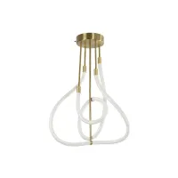 kelvo® GLOW KLV-101-0152 Φωτιστικό Οροφής LED 40W 4000lm 360° AC 220-240V IP20 Ρυθμιζόμενο Λευκό CCT με Χειριστήριο από 2700K έως 6000K Dimmable - Lumileds SMD Chip - Χρυσό Πλατίνα - Μ50 x Π50 x Υ70cm - 3 Χρόνια Εγγύηση