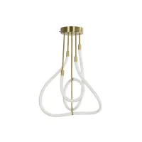kelvo® GLOW KLV-101-0152 Φωτιστικό Οροφής LED 40W 4000lm 360° AC 220-240V IP20 Ρυθμιζόμενο Λευκό CCT με Χειριστήριο από 2700K έως 6000K Dimmable - Lumileds SMD Chip - Χρυσό Πλατίνα - Μ50 x Π50 x Υ70cm - 3 Χρόνια Εγγύηση