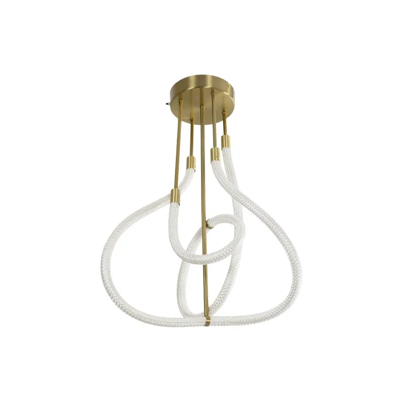 kelvo® GLOW KLV-101-0152 Φωτιστικό Οροφής LED 40W 4000lm 360° AC 220-240V IP20 Ρυθμιζόμενο Λευκό CCT με Χειριστήριο από 2700K έως 6000K Dimmable - Lumileds SMD Chip - Χρυσό Πλατίνα - Μ50 x Π50 x Υ70cm - 3 Χρόνια Εγγύηση